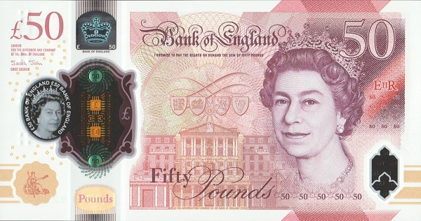 Bank of England 50 Pounds, Alan Turing - XF Variant