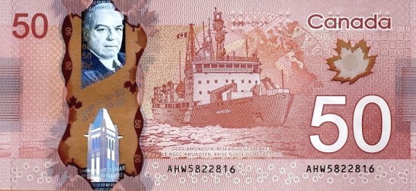 Canada 50 Dollars, Frontier Series - AU Variant