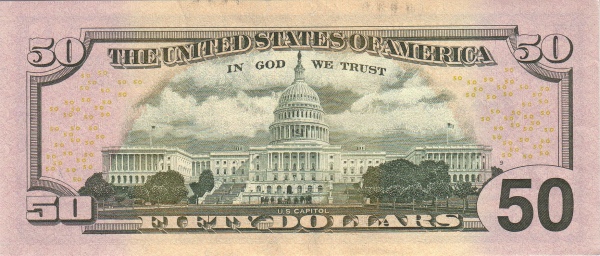 United States 50 Dollar Federal Reserve Note - XF Variant